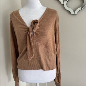 Abercrombie & Fitch Cozy Knit Top in Camel